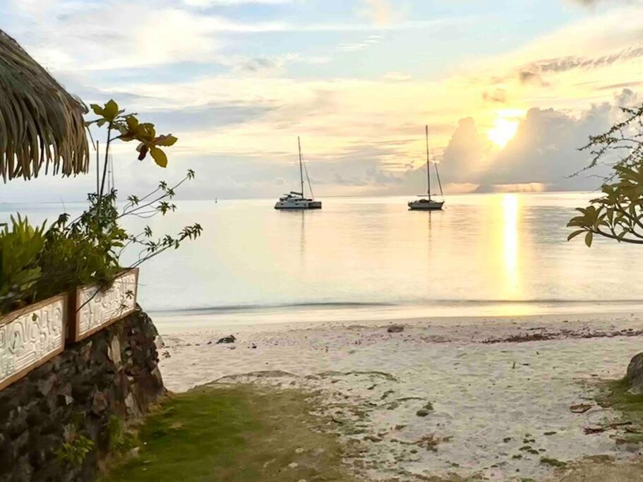 Meri Lodge Huahine Fare Kültér fotó